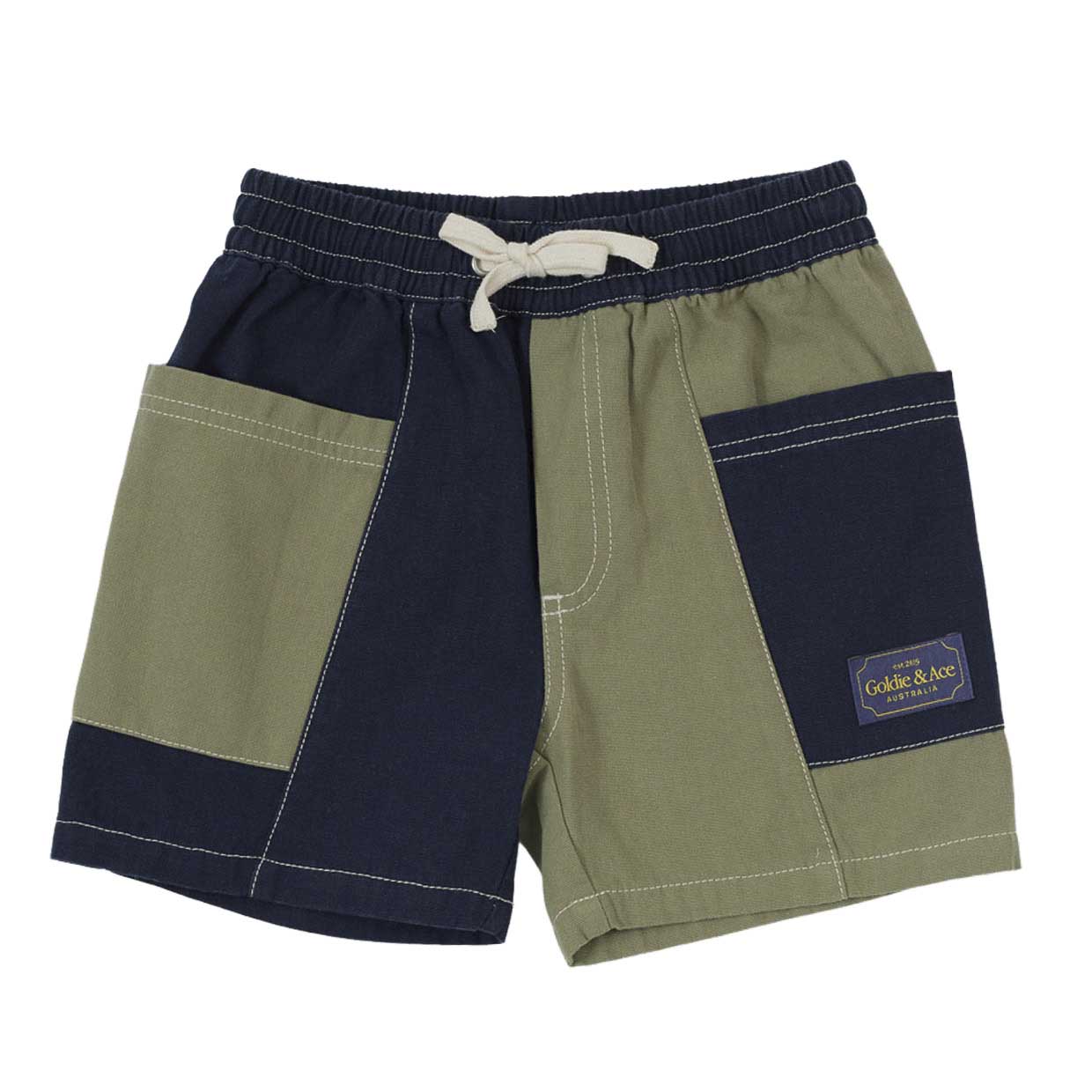 Goldie + Ace Patchy Pocket Shorts 1-2Y